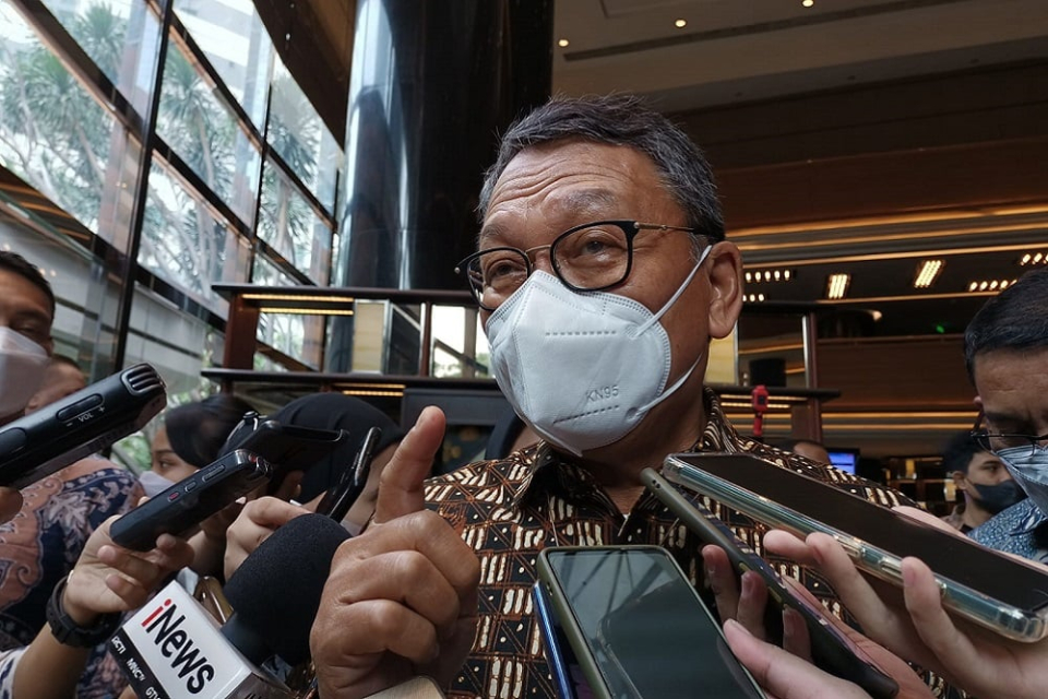 Menteri ESDM Arifin Tasrif saat ditemui di Hotel Ayana MidPlaza, Jakarta Pusat pada Jumat (9/9/2022).