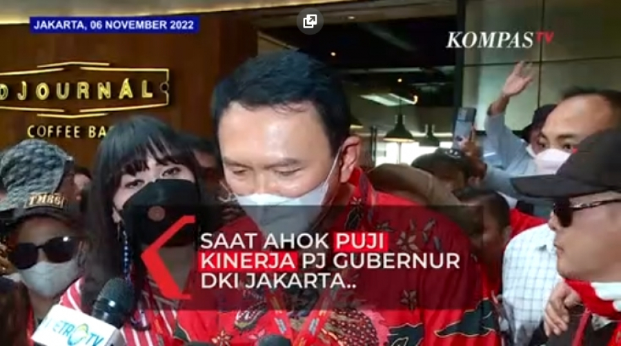 Ahok Puji Kinerja PJ Gubernur DKI Jakarta Heru Budi